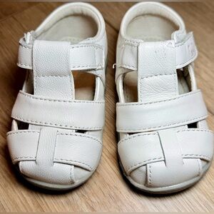 See Kai Run | White Leather Sandals